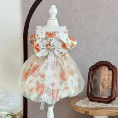 【22㎝サイズ】④カントリーガールのエプロンワンピース＊ピンク 22㎝サイズ】④カントリーガールのエプロンワンピース＊ピンク - メルカリ