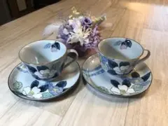 愛陶カップ・ソーサーセット 2個