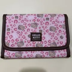 ハローキティ マルチケース ポーチ ピンク ヒョウ柄 サンリオ