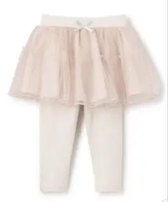 プティマイン　レギンス付きチュールスカート　90cm ライトピンク
