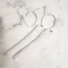 ハロウィン パーティー コスプレ ネコ カチューシャ しっぽクリップ 4点セット