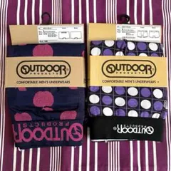 【新品タグ付き】アウトドア ボクサーパンツ メンズ L ドット アップル 2点