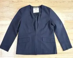 L’ESSAGE JOURNALSTANDARD ノーカラージャケットストライプ