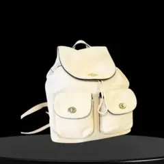 コーチ　レザーリュック オフホワイト