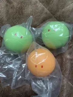 ガンダム　GUNDAM ガンダムSEED ハロ　ミニソフビフィギュア　緑オレンジ