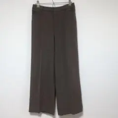 ラエフ 美脚ワイドスラックスパンツ ブラウン XS S 小さいサイズ 洗える