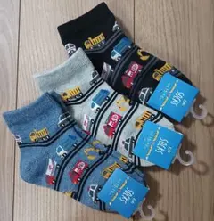 ★新品 15~19cm★3足セット はたらく車 靴下 ソックス