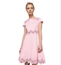 Ted Baker LYDDIIA ファー付 ロングライン コート - メルカリ