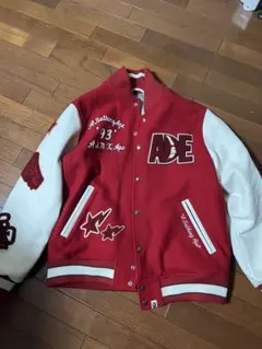 A Bathing Ape スタジャン レッド ホワイト XL A Bathing Ape スタジャン レッド ホワイト XL - メルカリ