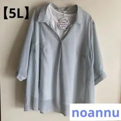 【5L】シアーシャツ&タンクトップ　2点セット