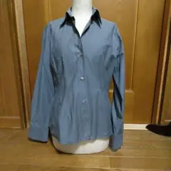 【NARA CAMICIE】 グレー 長袖シャツ