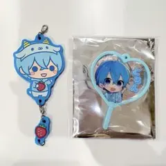 すとぷり ころんくん ラバーストラップ、うちわキーホルダー