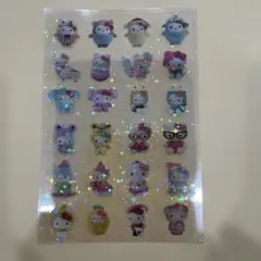 【新品未使用】クリアステッカー　ホログラム仕様　ハローキティ　着ぐるみ