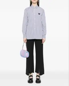 Comme Des Garçons Play ハートストライプシャツのサムネイル