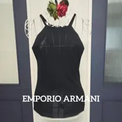 EMPORIO ARMANI ブラック キャミソール ノースリーブのサムネイル