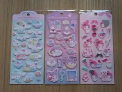 サンリオ　ジュエル　マシュマロステッカーズ マイメロディ　クロミ シナモロール