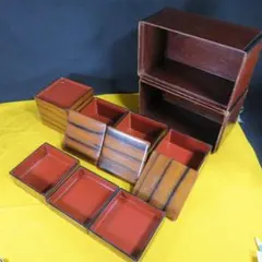 A1 飛驊春慶塗 大徳寺 弁当箱 縁高 20客 茶道具 茶懐石道具 会席