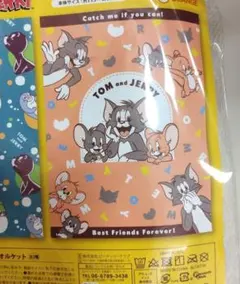 Tom and Jerry おやすみタオルケット オレンジ