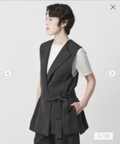 美品✨25SS アナイ カラミリネンライク フレンチスリーブ ジャケット