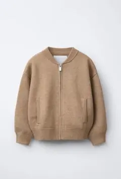 ZARA ニットセットアップ　ゴールデンブラウンのサムネイル