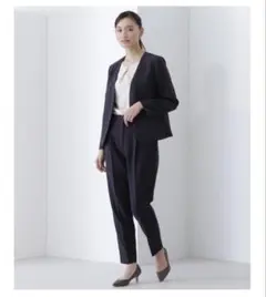 ファインストレッチセットアップ ノーカラー パンツ ナチュラルビューティー