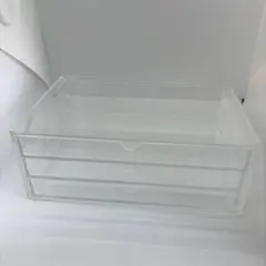 重なるアクリルケース　3段小物収納ボックス　無印良品