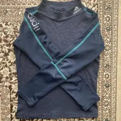 adidas 150長袖シャツ ネイビー　アンダーシャツ　タートルネック