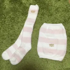 ジェラートピケ ロングソックスと腹巻き