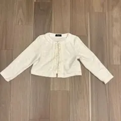 コムサイズム　オフホワイト　カーディガン　120サイズ