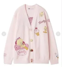 SNIDEL HOME Tweety カーディガン ピンクのサムネイル