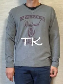 【TK】Long Sleeve Knit/Gray/L