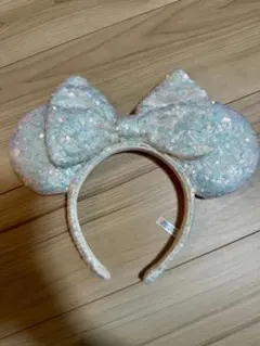 ミッキー耳カチューシャ ホログラム白