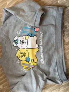 んぽちゃむ　 キャラクター グレー トレーナー 90