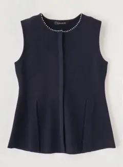 LOUNIE ルーニィ　パールネックニットベスト