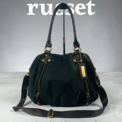 美品✨ russet ラシット 2way ショルダーバッグ トート ギャザー