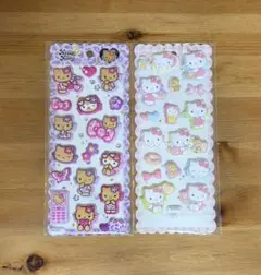 サンリオ正規品もちもちマシュマロシール　日焼けキティ2枚セット