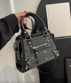 SHEIN スタッズ ショルダーバッグ ハンドバッグ y2k