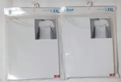 ユニクロ　エアリズムクルーネックT　半袖　XXLサイズ　ホワイト　2枚