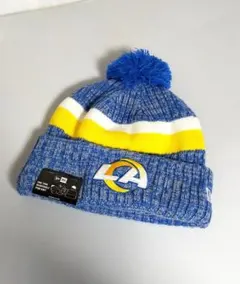 ロサンゼルス・ラムズ　new era　ニット帽　サイドラインシリーズ