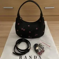 RANDA ランダ 2WAYチェリープリントハートバッグ - メルカリ