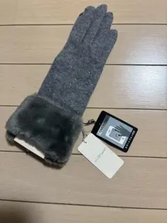 【新品】JILL STUARTグレー ウール手袋のサムネイル