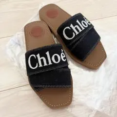 Chloé WOODY フラットミュール サンダル デニムのサムネイル