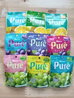 カンロ ピュレグミ マスカット グレープ　レモン　各3袋×3合計9袋 まとめ売り