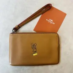 Disney×Coach Mickey Corner Zip Pouch