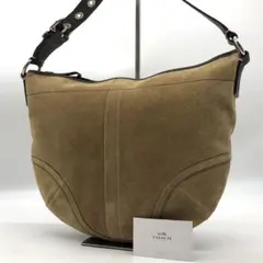 ✨極希少✨コーチ ワンショルダーバッグ ホーボー スエード レザー ベージュ