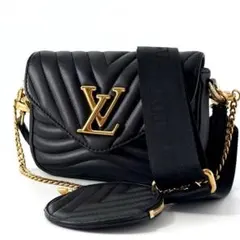 ✨極美品 IC内蔵✨ルイヴィトン ニューウェーブ チェーン ショルダーバッグ 黒