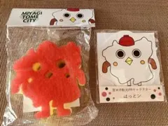 登米市観光PRキャラクター はっとン スポンジ＆メモ帳セット