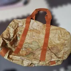 プリマクラッセ 地図柄 ボストンバッグ　軽量