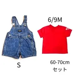 【19.20】2点セット　オシュコシュ ショートオール＆Tシャツのサムネイル
