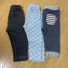 ユニクロ　レギンス　3本セット　80